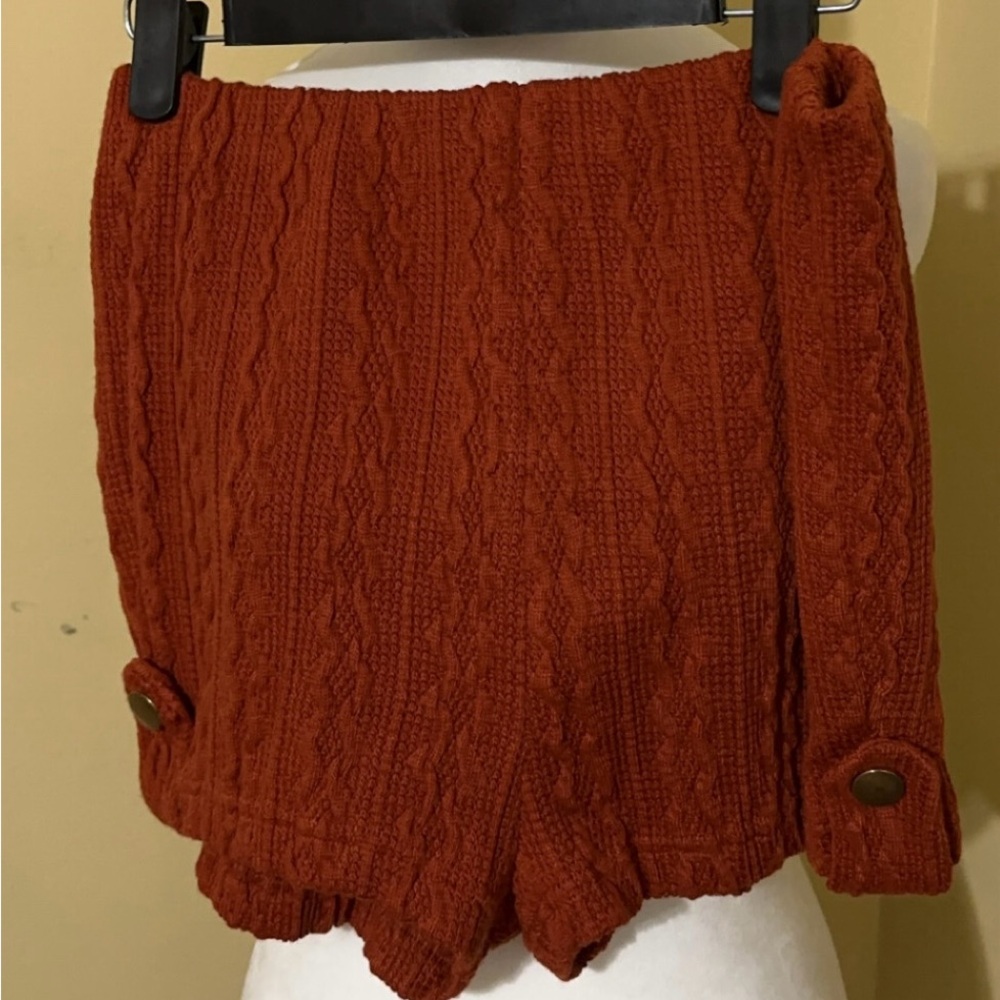 JLUXLABEL Rust Knit Crop Top - Picture 4 of 7